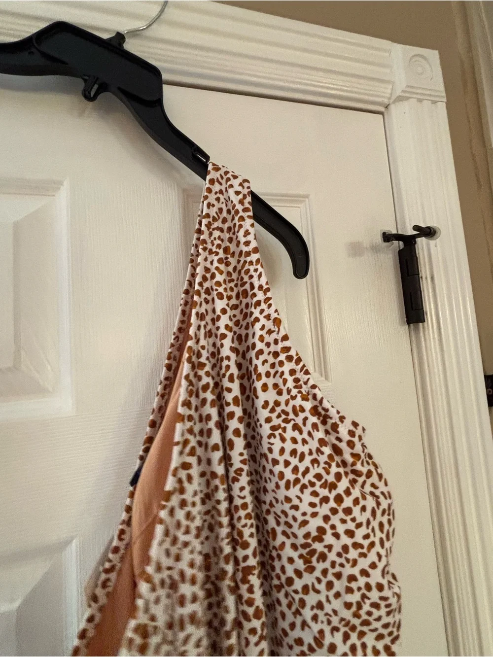 J. Crew One-Shoulder Leopard-Print One-Piece Swimsuit in White and Brown